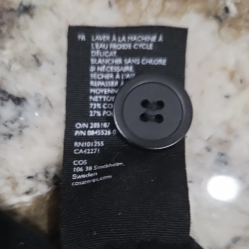 COS Black Textured Jacket - Picture 8 of 8